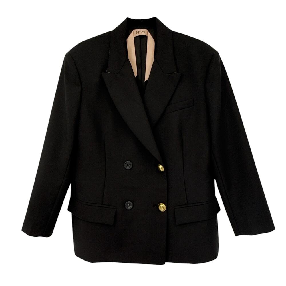 No.21 Double Breasted Blazer in Black EU40|S - Picture 4 of 15